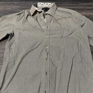 Men's Nick Graham Traveler Collection Performance Modern-Fit Stretch Dress Shirt